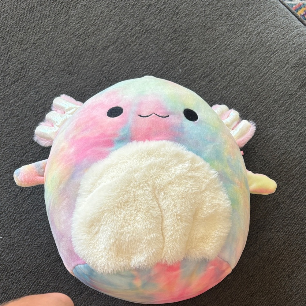 Squishmallows Tie-Dye Axolotl Plush